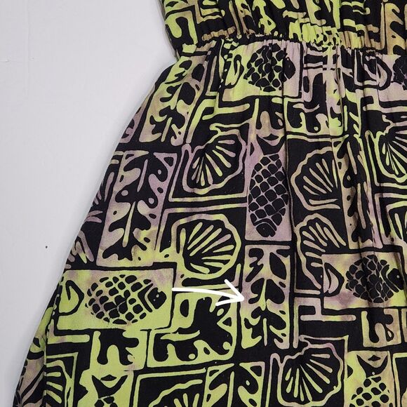 Hand Kreation Tribal Dress Large Bamboo Buttons Indonesian Bali Travel - Picture 7 of 7